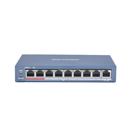 SWITCH PoE HIKVISION,  port 10/100 x 8, unmanaged, nerackabil, carcasa metalica, &quot;DS-3E0109P-E(C)&quot;