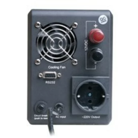 UPS GEMBIRD, Line Int. cu sinusoida pura, mini tower, 800VA/480W, AVR, Schuko x 2, baterie 12V/ max. 300 Ah, display LCD, back-up 1 - 10 min., &quot;EG-HI-PS800-01&quot;, (include TV 3 lei)