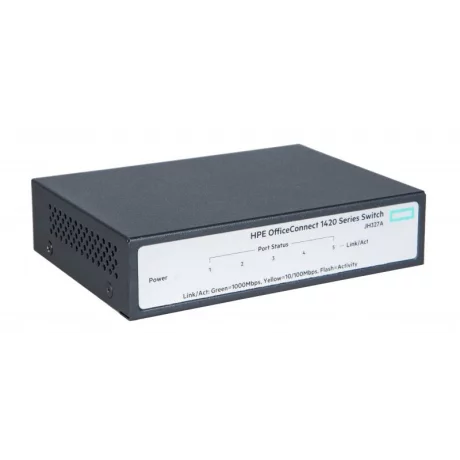 SWITCH HP, HPE 1420, porturi Gigabit x 5, unmanaged, carcasa metalica, &quot;JH327A&quot;