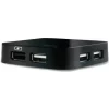 HUB extern D-LINK, conectare prin USB 2.0, alimentare retea 220 V, negru, DUB-H4