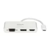 DOCKING Station D-Link universal, conectare PC USB Type C | Thunderbolt 3, nu, porturi video VGA x 1 | Display Port x 1 | HDMI x 1, alb, &quot;DUB-V310&quot;