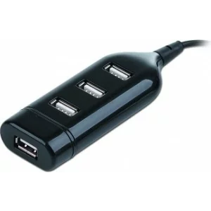 HUB extern GEMBIRD, porturi USB: USB 2.0 x 4, negru, UHB-CT02