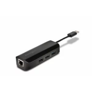 HUB extern KENSINGTON, porturi USB: USB 3.0 x 3, retea 10/100/1000, negru, K33982WW
