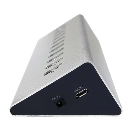 HUB extern LOGILINK, conectare prin USB 2.0, alimentare retea 220 V, argintiu, UA0226