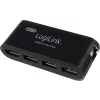 HUB extern LOGILINK, porturi USB: USB 2.0 x 4, conectare prin USB 2.0, alimentare retea 220 V, negru, UA0085