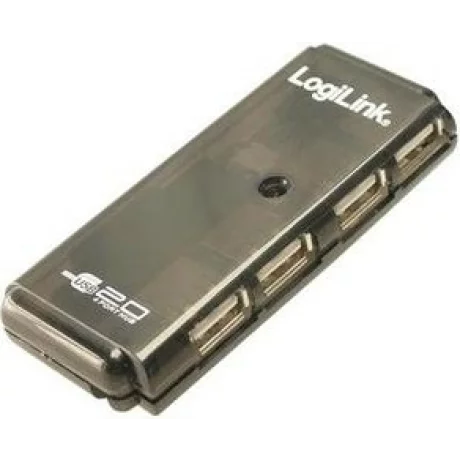 HUB extern LOGILINK, porturi USB: USB 2.0 x 4, conectare prin USB 2.0, negru, UH0001A