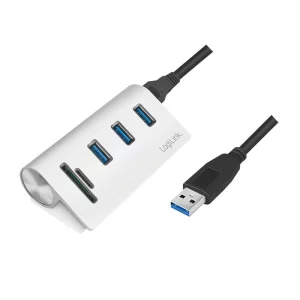 Hub Extern Logilink, Conectare Prin Usb 3.0, Argintiu, Cr0045