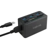 HUB extern LOGILINK, conectare prin USB 3.0, alte porturi: SD, MicroSD, M2, MS Duo/Pro, CF, negru, CR0042