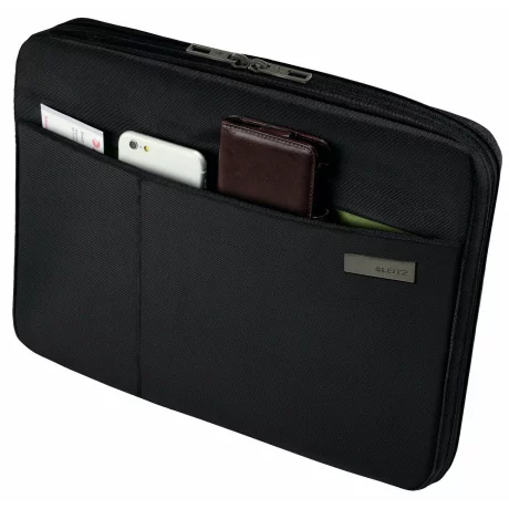 HUSA LEITZ  tableta 10 inch, 1 compartiment, buzunar frontal, poliester, negru, &quot;62250095&quot;