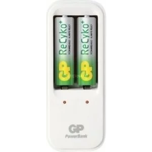 INCARCATOR GP BATTERIES AA/AAA (R6/R3) NiMH, 2 sloturi, fara acumulatori, &quot;GPPB410GS-BL1&quot;