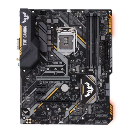 PLACA de BAZA ASUS TUF B360PRO GAM-WI, skt LGA 1151, Intel B360, ATX, slot RAM 4 x DDR4, max 64 GB, 6x S-ATA 3, 2x M.2, 4x PCI-E, PCI-E3.0x16 x 1, PCI-E2.0x4 x 1, LAN 1000 Mbps, HDMI, VGA, 7.1, &quot;TUF B360PRO GAM-WI&quot;