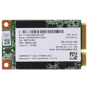 SSD INTEL, 530, 120 GB, mSATA, S-ATA 3, 3D MLC Nand, R/W: 540/490 MB/s, &quot;SSDMCEAW120A401&quot;