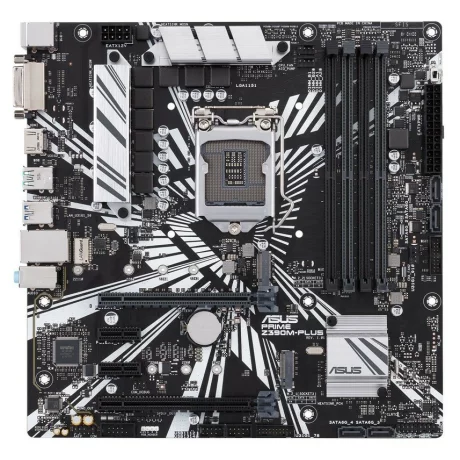 PLACA de BAZA ASUS PRIME Z390M-PLUS, skt LGA 1151, Intel Z390, mATX, slot RAM 4 x DDR4, max 64 GB, 4x S-ATA 3, 2x M.2, 2x PCI-E, PCI-E3.0x16 x 1, PCI-E3.0x4 x 1, LAN 1000 Mbps, HDMI, DVI, 7.1, &quot;PRIME Z390M-PLUS&quot;