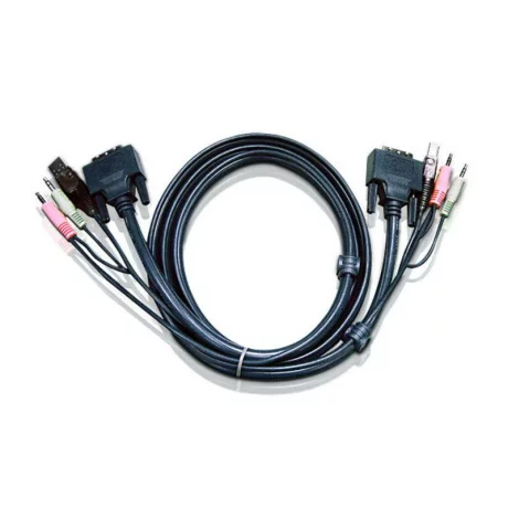 CABLU KVM ATEN cablu 3 in 1, conector tip USB (T) | 3.5 mm Jack (T) x 2 | DVI-D (T), &quot;2L-7D05U&quot;