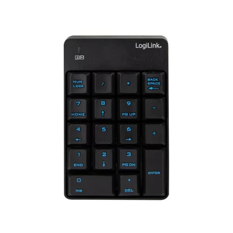 TASTATURA numerica  Logilink, wireless, 18 taste, negru, ID0120