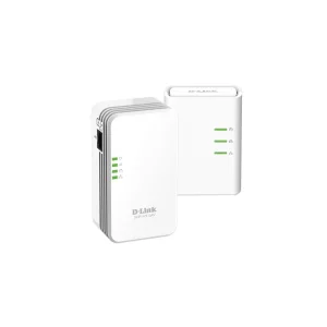 KIT ADAPTOR POWERLINE D-LINK AV500 wireless N mini, pana la 500Mbps, 1 port Gigabit, 2 buc. &quot;DHP-W311AV&quot; (include timbru verde 1.5 lei)