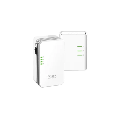 KIT ADAPTOR POWERLINE D-LINK AV500 wireless N mini, pana la 500Mbps, 1 port Gigabit, 2 buc. &quot;DHP-W311AV&quot; (include timbru verde 1.5 lei)