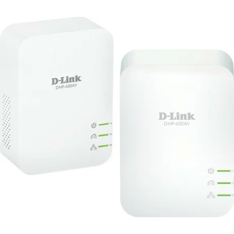 KIT ADAPTOR POWERLINE D-LINK tehnologie AV2, AV1000, pana la 1000Mbps, 1 port Gigabit, 2 buc., &quot;DHP-601AV&quot; (include timbru verde 1.5 lei)