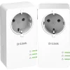 KIT ADAPTOR POWERLINE D-LINK tehnologie AV2, AV1000, pana la 1000Mbps, 1 port Gigabit, priza AC, 2 buc., &quot;DHP-P601AV&quot; (include timbru verde 1.5 lei)