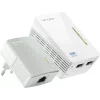 KIT ADAPTOR POWERLINE TP-LINK tehnologie AV,  AV500, pana la 100Mbps, 2 porturi 10/100Mbps, wireless 300Mbps, compus din TL-WPA4220 &amp;amp;amp; TL-PA4010 &quot;TL-WPA4220KIT&quot; (include timbru verde 1.5 lei)
