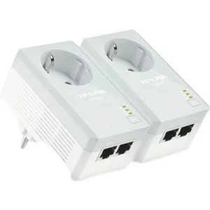 KIT ADAPTOR POWERLINE TP-LINK tehnologie AV,  AV500, pana la 500Mbps, 2 porturi 10/100Mbps, priza AC, 2 buc. &quot;TL-PA4020PKIT&quot; (include timbru verde 1.5 lei)