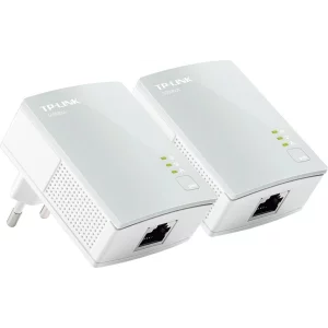 KIT ADAPTOR POWERLINE TP-LINK tehnologie AV,  AV600, pana la 600Mbps, 1 port 10/100Mbps, 2 buc. &quot;TL-PA4010KIT&quot; (include timbru verde 1.5 lei)