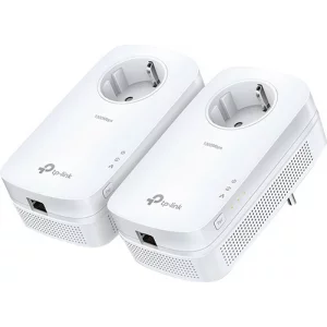 KIT ADAPTOR POWERLINE TP-LINK tehnologie AV2, AV1300, pana la 1300Mbps, 1 port Gigabit, priza AC, 2 buc., &quot;TL-PA8010PKIT&quot; (include timbru verde 1.5 lei)