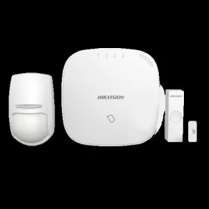 KIT alarma HIKVISION, pt supraveghere casa, cu fir | wireless, senzor PIR, 1 x centrala alarma | 1 x detector wireless | 1 x contact magnetic wireless |  5 x carduri proximitate, &quot;DS-PWA32-N&quot;