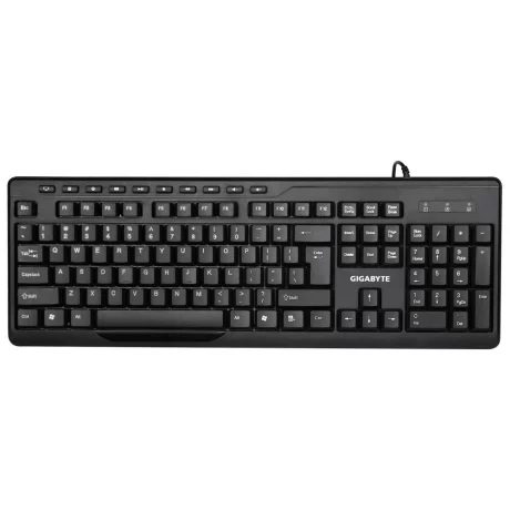 Kit TASTATURA si Mouse Gigabyte, &quot;KM6300&quot;, cu fir, 114 taste format standard, mouse 1000dpi, 3/1 butoane, negru, &quot;KM6300&quot; (include TV 0.75 lei)