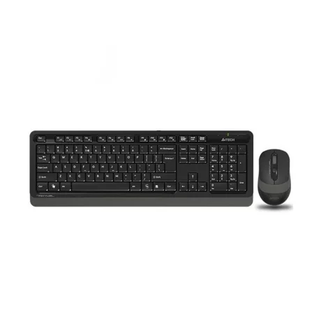 Kit TASTATURA si Mouse A4TECH, &quot;Fstyler FG10+FGK10&quot;, wireless, 104 taste format standard, mouse 2000dpi, 4/1 butoane, negru &amp;amp; gri, &quot;FG1010 Grey&quot; (include TV 0.75 lei)