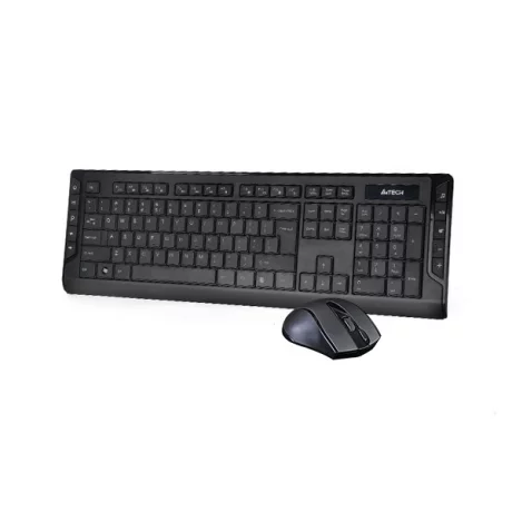 Kit TASTATURA si Mouse A4TECH, &quot;GD-600+G9-500F&quot;, wireless, 104 taste format standard, mouse 1000dpi, 4/1 butoane, negru, &quot;6300F-BK&quot; (include TV 0.75 lei)