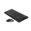 Kit TASTATURA si Mouse A4TECH, &quot;GD-600+G9-500F&quot;, wireless, 104 taste format standard, mouse 1000dpi, 4/1 butoane, negru, &quot;6300F-BK&quot; (include TV 0.75 lei)