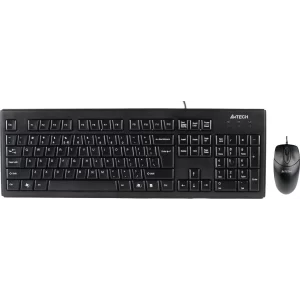 Kit TASTATURA si Mouse A4TECH, &quot;KRS-83+OP-720&quot;, cu fir, 104 taste format standard, mouse 1000dpi, 3/1 butoane, negru, &quot;KRS-8372-USB&quot; (include TV 0.75 lei)