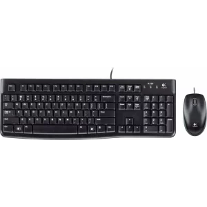 KIT wired LOGITECH USB, tastatura + mouse optic 1000dpi, 3 butoane &quot;B110&quot;, black, &quot;MK120&quot; &quot;920-002563&quot;  (include TV 0.75 lei)