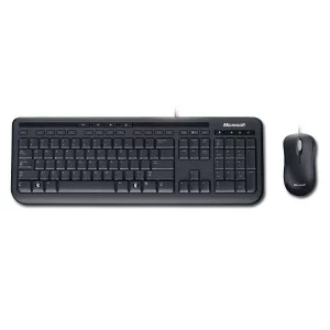 Kit TASTATURA si Mouse Microsoft, &quot;Desktop 600&quot;, cu fir, 108 taste format standard, mouse 800dpi, 3/1 butoane, negru, &quot;APB-00013&quot; (include TV 0.75 lei)