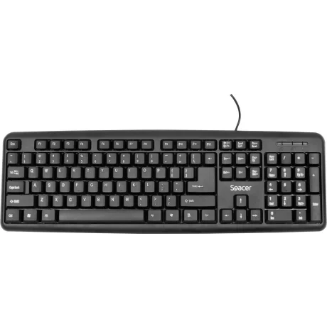 KIT wired SPACER USB, tastatura &quot;SPKB-S62&quot; + mouse optic &quot;SPMO-F01&quot;, black, &quot;SPDS-S6201&quot; 45505412   (include TV 0.75 lei)