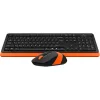 Kit tastatura si mouse A4TECH Fstyler FG1010 Orange