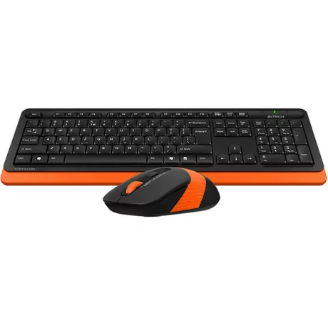 Kit tastatura si mouse A4TECH Fstyler FG1010 Orange