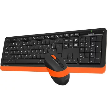 Kit tastatura si mouse A4TECH Fstyler FG1010 Orange