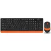 Kit tastatura si mouse A4TECH Fstyler FG1010 Orange