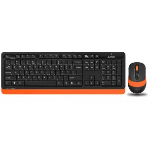 Kit tastatura si mouse A4TECH Fstyler FG1010 Orange