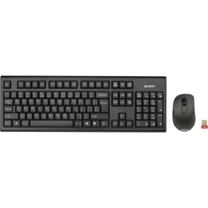 Kit TASTATURA si Mouse A4tech, GK-85+G3-630N, wireless negru, 7100N