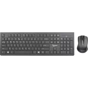 KIT wireless GEMBIRD, tastatura wireless 104 taste + mouse wireless 1200dpi, 3 butoane, rotita scroll, black &quot;KBS-WCH-01&quot;  (include TV 0.75 lei)