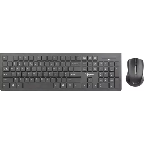 KIT wireless GEMBIRD, tastatura wireless 104 taste + mouse wireless 1200dpi, 3 butoane, rotita scroll, black &quot;KBS-WCH-01&quot;  (include TV 0.75 lei)