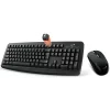 Kit tastatura si mouse wireless GENIUS negru Smart KM-8100 31340004400