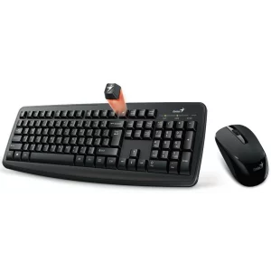 Kit tastatura si mouse wireless GENIUS negru Smart KM-8100 31340004400