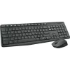 KIT wireless LOGITECH, tastatura wireless multimedia + mouse wireless 3 butoane, black, &quot;MK235&quot; &quot;920-007931&quot;  (include TV 0.75 lei)