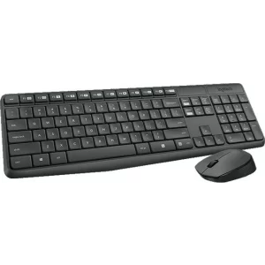 KIT wireless LOGITECH, tastatura wireless multimedia + mouse wireless 3 butoane, black, &quot;MK235&quot; &quot;920-007931&quot;  (include TV 0.75 lei)