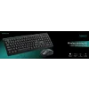 KIT wireless SPACER, tastatura wireless + mouse wireless, black, SPDS-1100