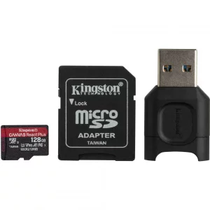 CARD READER  KINGSTON, 128 GB, MicroSDXC, clasa 10, standard UHS-II U3, &quot;MLPMR2/128GB&quot;